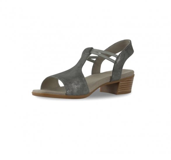 Munro Sandals | WOMEN'S SUSAN-Gunmetal Metallic - Click Image to Close