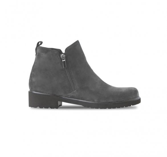 Munro Boots | WOMEN'S ROURKE-Charcoal Suede - Click Image to Close