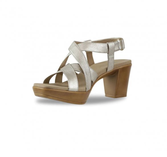 Munro Sandals | WOMEN'S MADDOX-Gold Leather - Click Image to Close