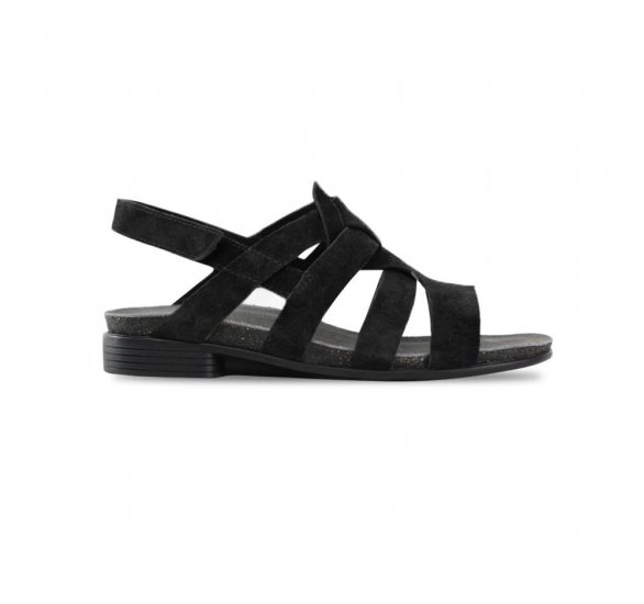 Munro Sandals | WOMEN'S CORINE-Black Suede - Click Image to Close