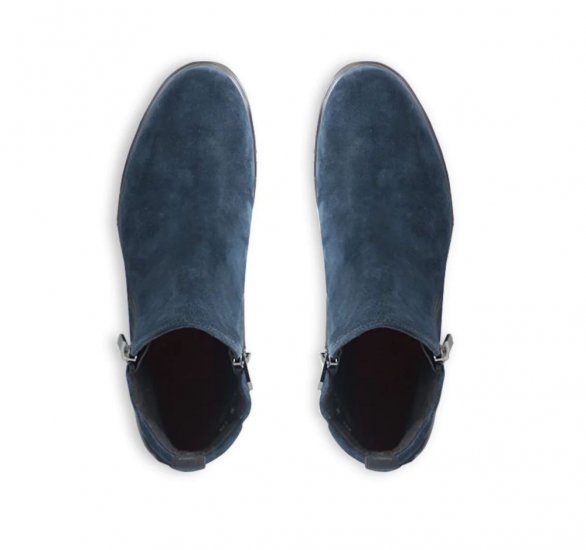 Munro Boots | WOMEN'S ROURKE-Deep Indigo Suede - Click Image to Close