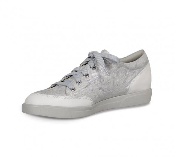 Munro Shoes | WOMEN'S GABBIE-White Metallic Print - Click Image to Close