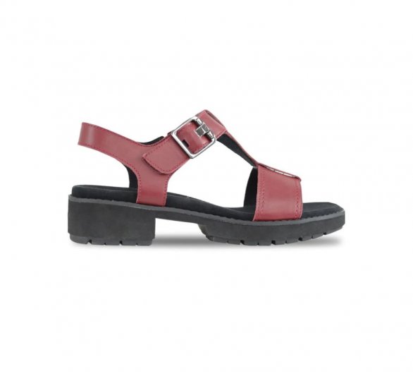 Munro Sandals | WOMEN'S MEL-Red Leather - Click Image to Close