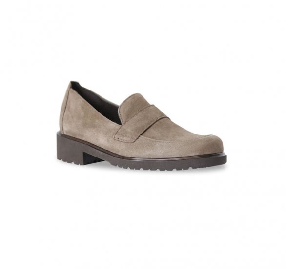 Munro Shoes | WOMEN'S GEENA-Taupe Suede - Click Image to Close