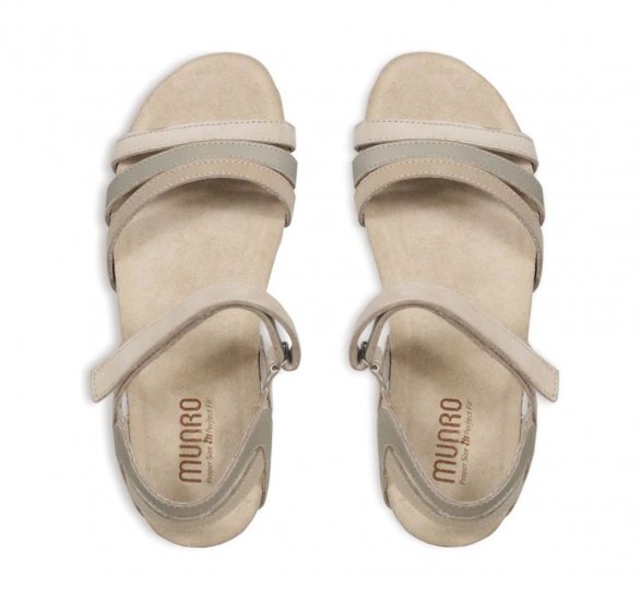 Munro Sandals | WOMEN'S SUMMER-Taupe Combo - Click Image to Close