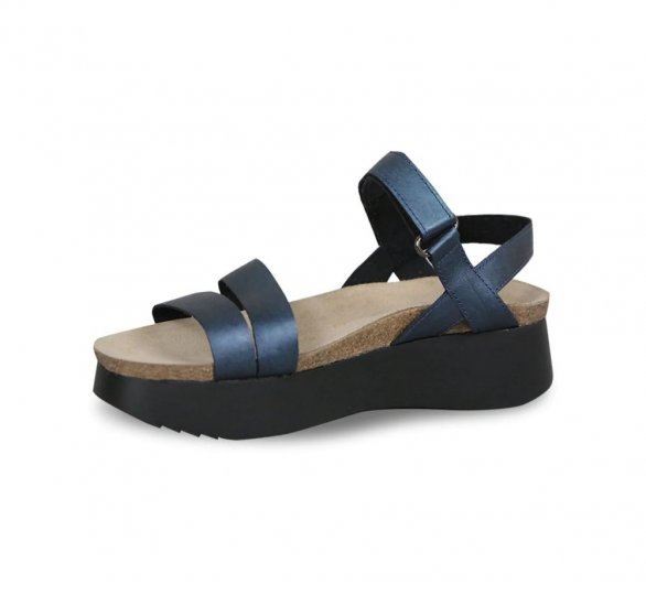 Munro Sandals | WOMEN'S JUNIPER-Blue Metallic - Click Image to Close