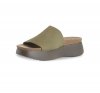 Munro Sandals | WOMEN'S NALIA-Olive Green Stretch Fabric