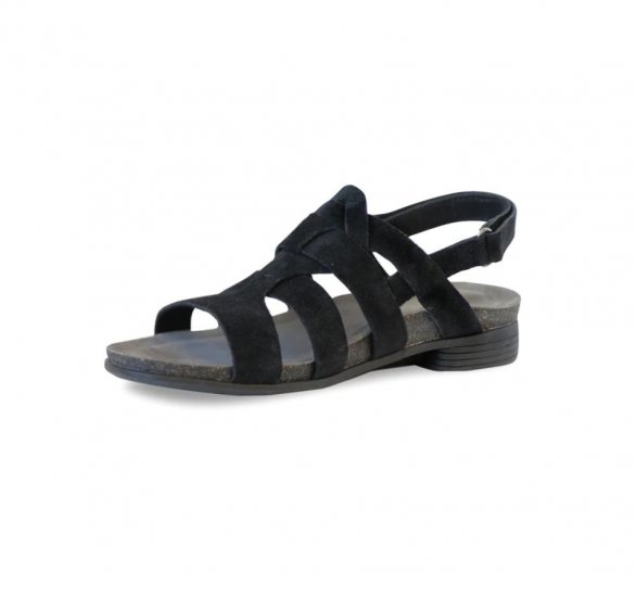 Munro Sandals | WOMEN'S CORINE-Black Suede - Click Image to Close