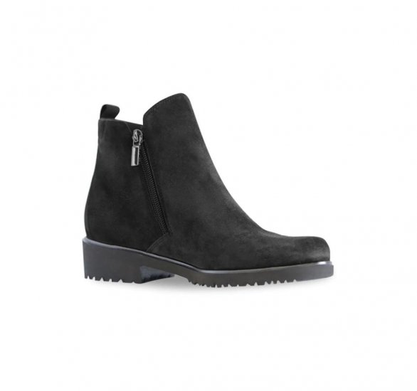 Munro Boots | WOMEN'S ROURKE-Black Suede - Click Image to Close