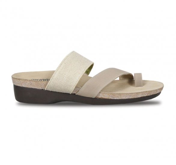 Munro Sandals | WOMEN'S ARIES-Natural Fabric - Click Image to Close