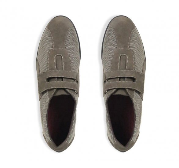 Munro Shoes | WOMEN'S JOLIET II-Khaki Fabric/ Suede - Click Image to Close