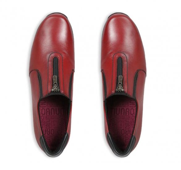 Munro Shoes | WOMEN'S BERKLEY-Red Leather - Click Image to Close