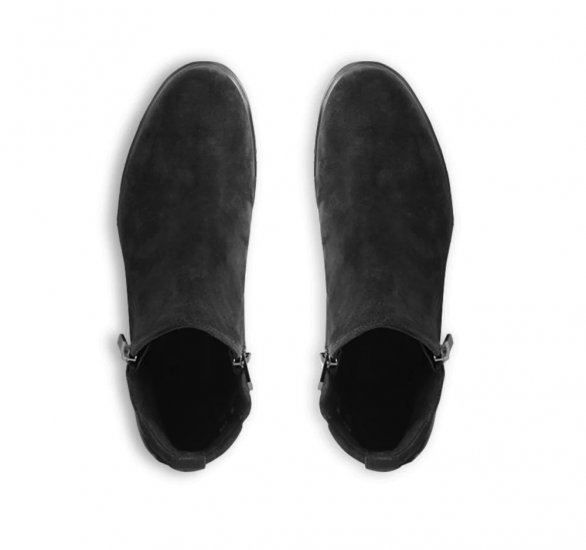 Munro Boots | WOMEN'S ROURKE-Black Suede - Click Image to Close