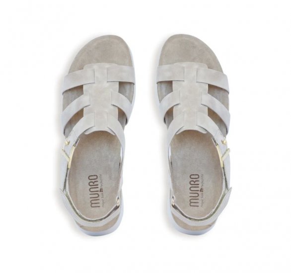 Munro Sandals | WOMEN'S FLYNN-Distressed Taupe - Click Image to Close