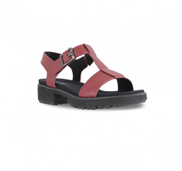 Munro Sandals | WOMEN'S MEL-Red Leather - Click Image to Close