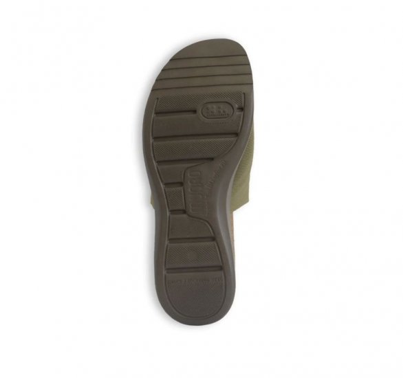 Munro Sandals | WOMEN'S NALIA-Olive Green Stretch Fabric - Click Image to Close