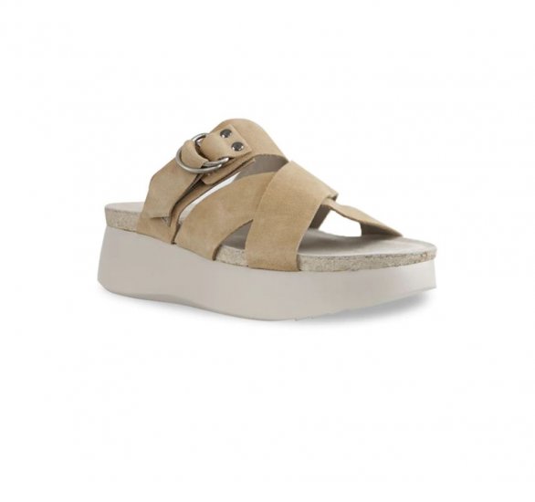 Munro Sandals | WOMEN'S SOFIA-Tan Suede - Click Image to Close