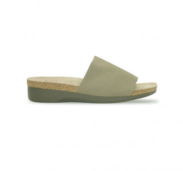 Munro Sandals | WOMEN'S CASITA-Khaki Stretch Fabric - Click Image to Close