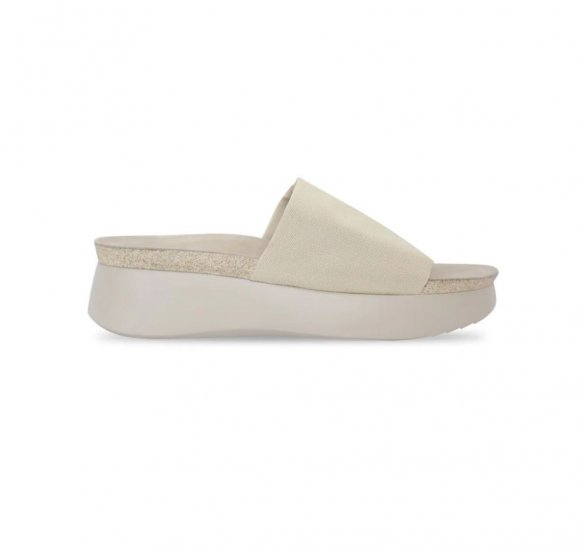 Munro Sandals | WOMEN'S NALIA-Bone Stretch Fabric - Click Image to Close