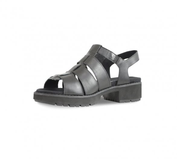 Munro Sandals | WOMEN'S MARLEY-Black Leather - Click Image to Close