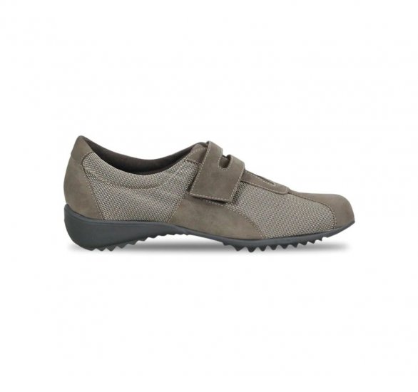 Munro Shoes | WOMEN'S JOLIET II-Khaki Fabric/ Suede - Click Image to Close