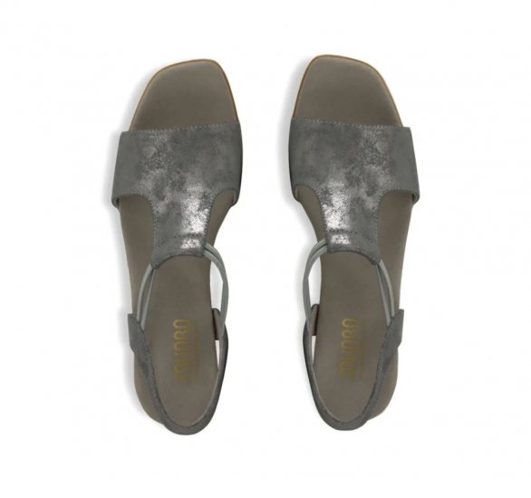 Munro Sandals | WOMEN'S SUSAN-Gunmetal Metallic - Click Image to Close