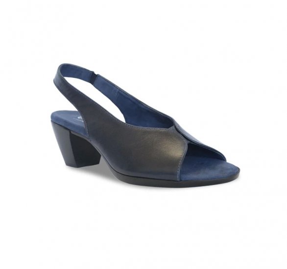 Munro Sandals | WOMEN'S ROCHELLE-Midnight Navy Leather - Click Image to Close