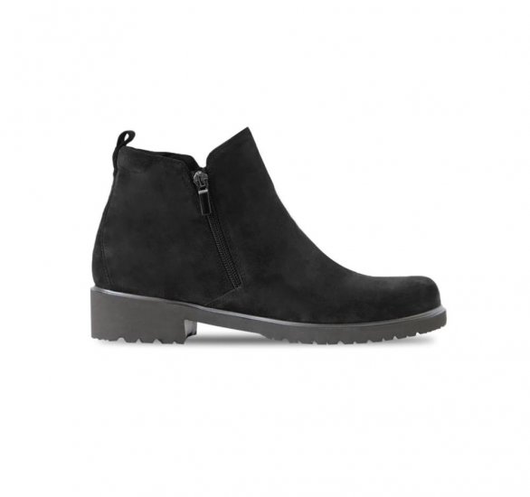 Munro Boots | WOMEN'S ROURKE-Black Suede - Click Image to Close