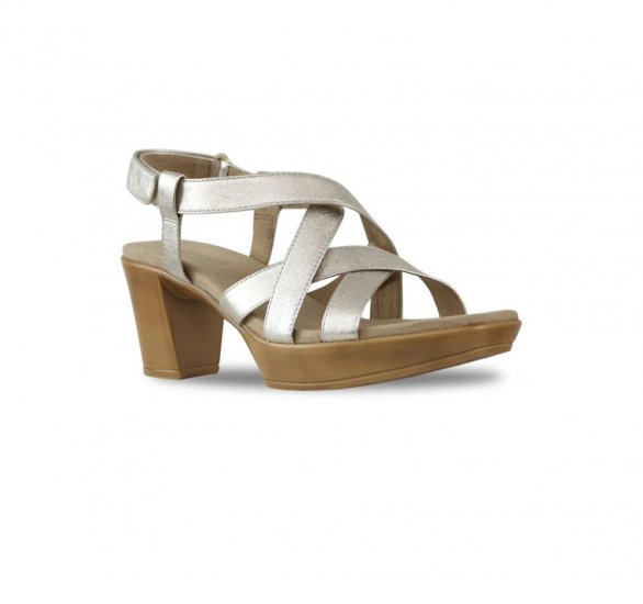 Munro Sandals | WOMEN'S MADDOX-Gold Leather - Click Image to Close