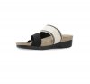 Munro Sandals | WOMEN'S ARIES-Cream W/ Black Stripe