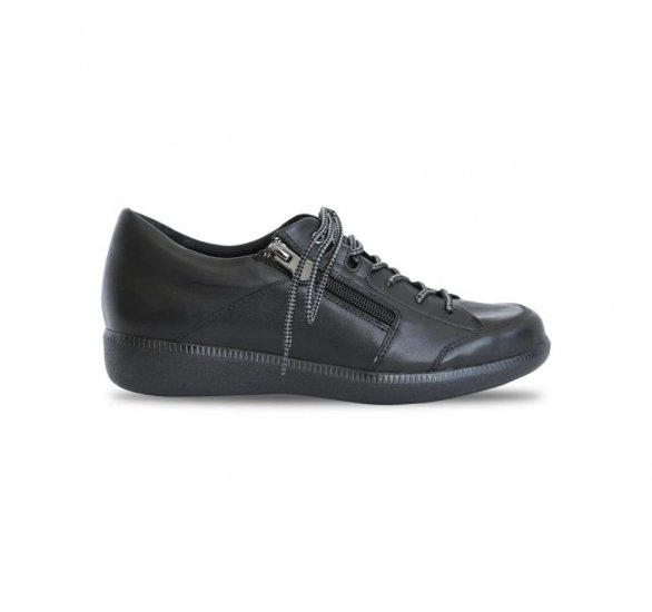 Munro Shoes | WOMEN'S PORTIA-Black Tumbled Leather - Click Image to Close