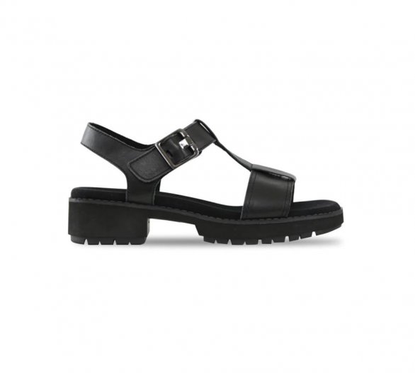 Munro Sandals | WOMEN'S MEL-Black Leather - Click Image to Close