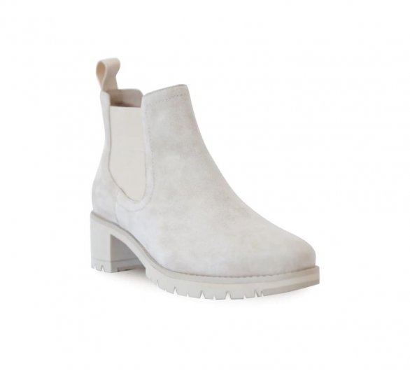 Munro Boots | WOMEN'S DARCY-French Vanilla Suede - Click Image to Close