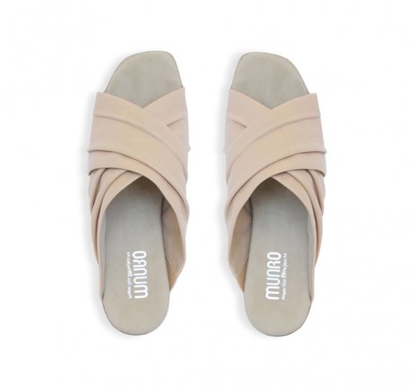 Munro Sandals | WOMEN'S LEE-Camel Lamb - Click Image to Close