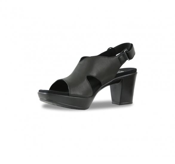 Munro Sandals | WOMEN'S JULIAN-Black Leather - Click Image to Close