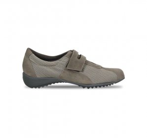 Munro Shoes | WOMEN'S JOLIET II-Khaki Fabric/ Suede