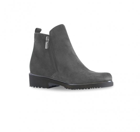 Munro Boots | WOMEN'S ROURKE-Charcoal Suede - Click Image to Close