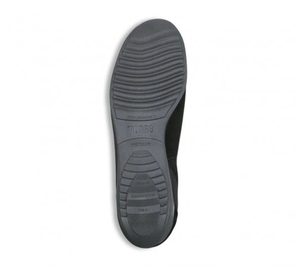 Munro Shoes | WOMEN'S JOLIET II-Black Fabric/Suede - Click Image to Close