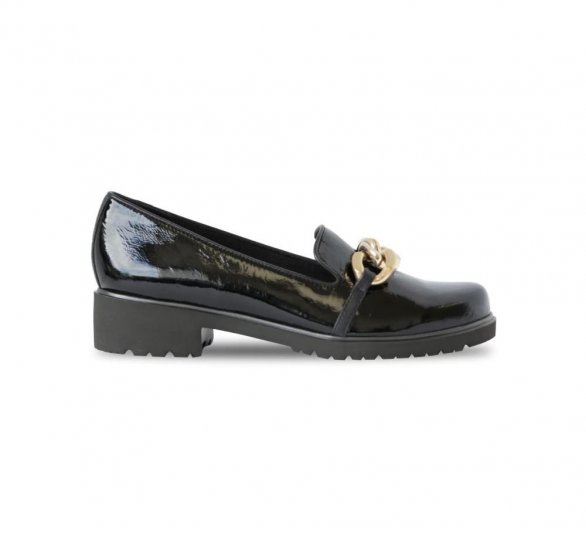 Munro Shoes | WOMEN'S VIV-Black Crinkle Patent - Click Image to Close