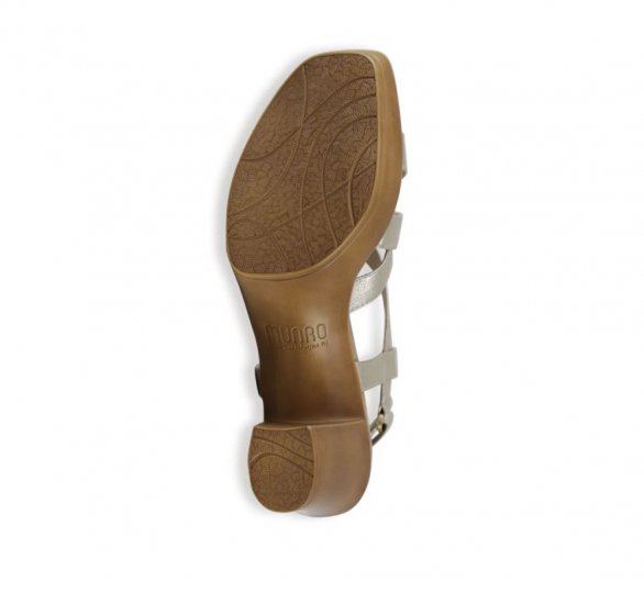 Munro Sandals | WOMEN'S MADDOX-Gold Leather - Click Image to Close