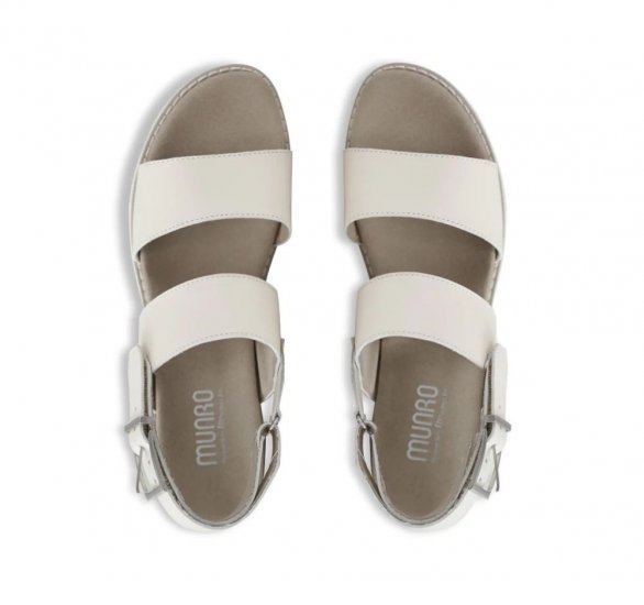 Munro Sandals | WOMEN'S TEAGAN-Latte Leather - Click Image to Close