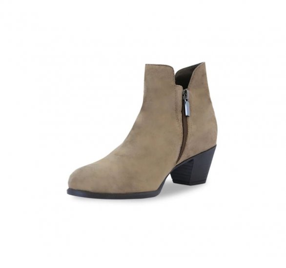 Munro Boots | WOMEN'S JACKSON-Toasted Sesame Suede - Click Image to Close