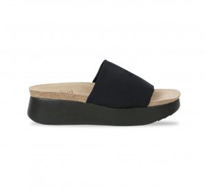 Munro Sandals | WOMEN'S NALIA-Black Stretch Fabric