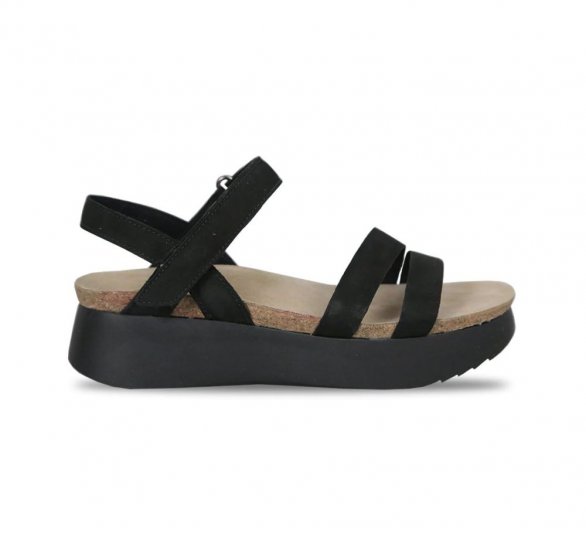 Munro Sandals | WOMEN'S JUNIPER-Black Nubuck - Click Image to Close