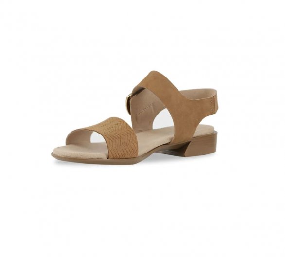 Munro Sandals | WOMEN'S CLEO-Medium Tan Nubuck - Click Image to Close