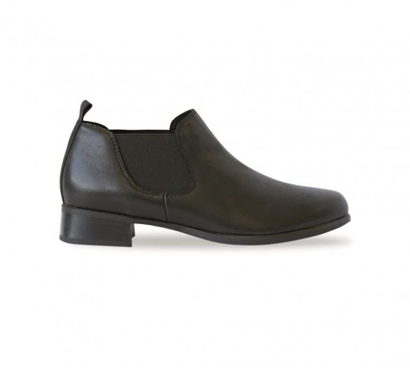 Munro Boots | WOMEN'S BEDFORD-Black Leather - Click Image to Close