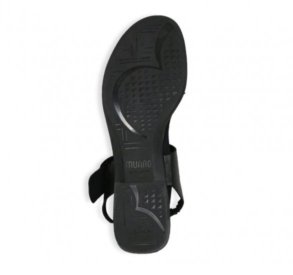 Munro Sandals | WOMEN'S CLEO-Black Leather - Click Image to Close