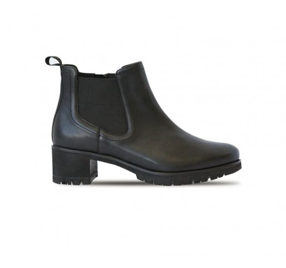 Munro Boots | WOMEN'S DARCY-Black Leather - Click Image to Close