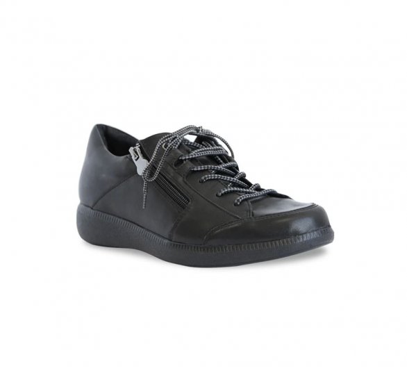 Munro Shoes | WOMEN'S PORTIA-Black Tumbled Leather - Click Image to Close