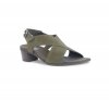 Munro Sandals | WOMEN'S JENNY-Forest Green Lizard Nubuck